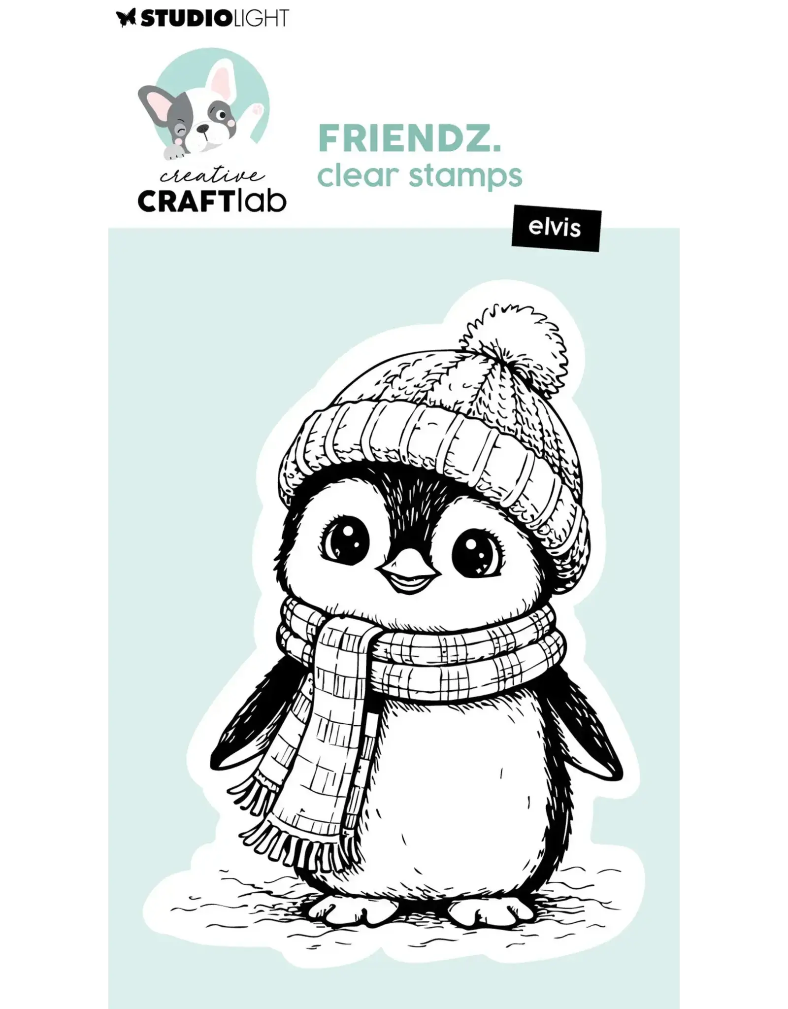 STUDIOLIGHT STUDIOLIGHT CREATIVE CRAFTLAB FRIENDZ ELVIS CLEAR STAMP SET