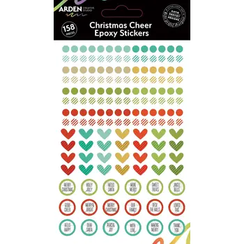 ARDEN CREATIVE STUDIO ARDEN CREATIVE STUDIO CHRISTMAS CHEER EPOXY STICKERS