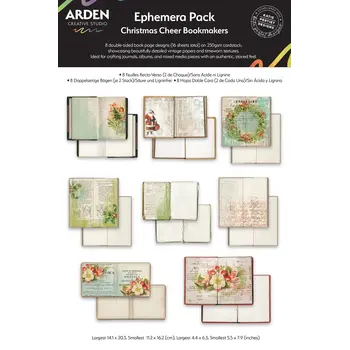 ARDEN CREATIVE STUDIO ARDEN CREATIVE STUDIO CHRISTMAS CHEER BOOKMAKERS EPHEMERA DIE-CUTS