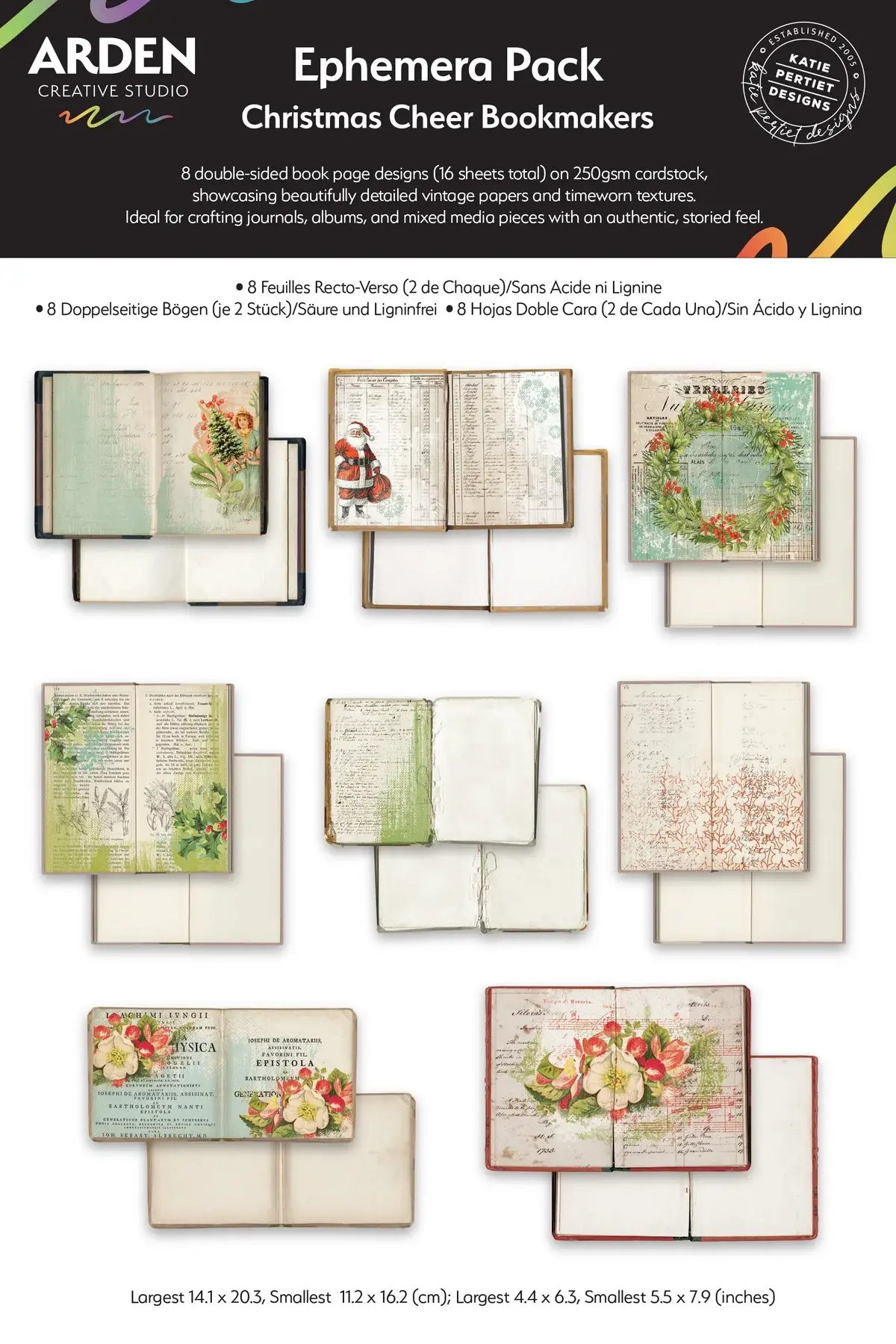 ARDEN CREATIVE STUDIO ARDEN CREATIVE STUDIO CHRISTMAS CHEER BOOKMAKERS EPHEMERA DIE-CUTS