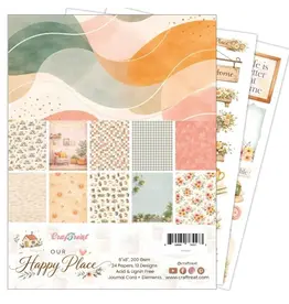 CRAFTREAT CRAFTREAT OUR HAPPY PLACE 6x8 PAPER PAD