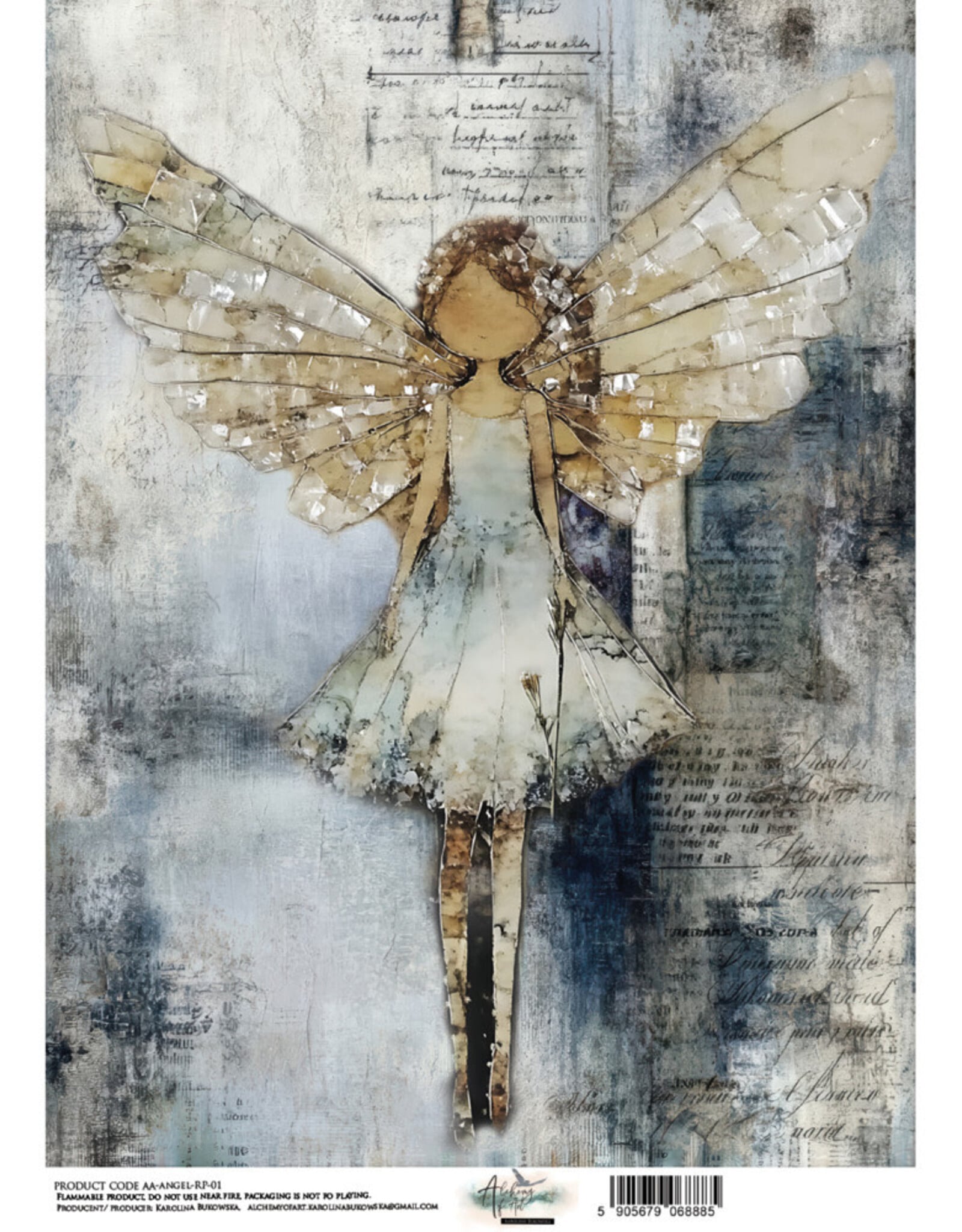 ALCHEMY OF ART ALCHEMY OF ART ANGEL 01 A4 RICE PAPER