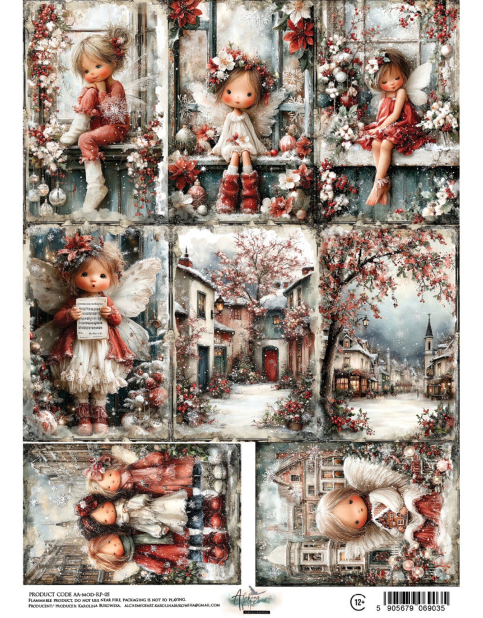 ALCHEMY OF ART ALCHEMY OF ART THE MAGIC OF DECEMBER 05 A4 RICE PAPER