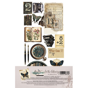 ALCHEMY OF ART ALCHEMY OF ART IN THE LIBRARY 02 6x12 EXTRAS DIE-CUTS