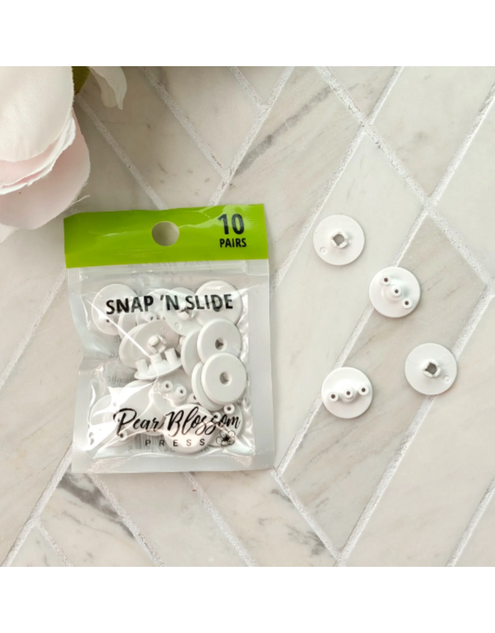 PEAR BLOSSOM PRESS PEAR BLOSSOM PRESS SNAP 'N SLIDE 10/PK