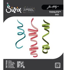 SIZZIX SIZZIX TIM HOLTZ THINLITS CELEBRATION STREAMERS DIE SET