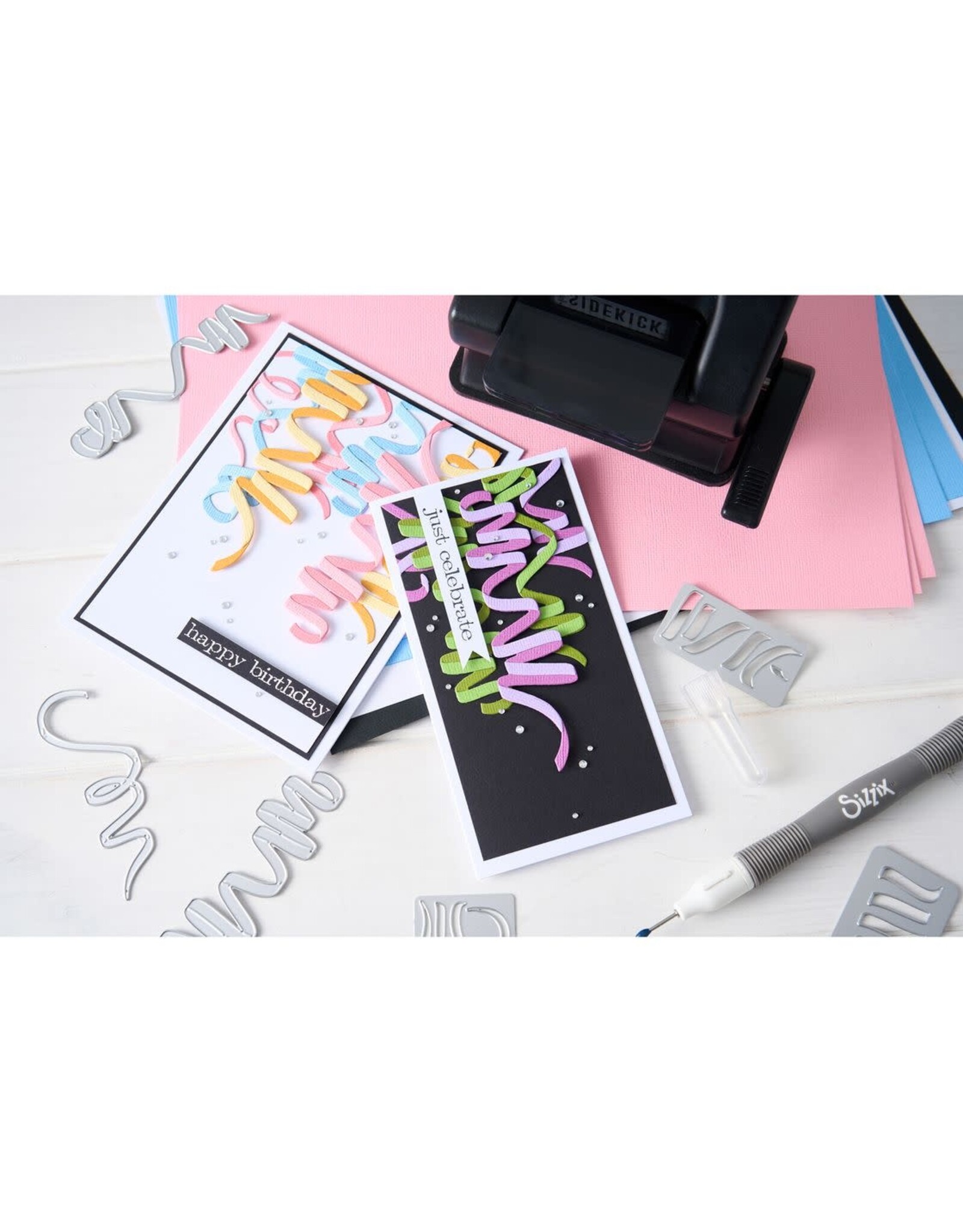 SIZZIX SIZZIX TIM HOLTZ THINLITS CELEBRATION STREAMERS DIE SET