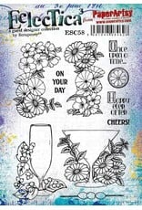 PAPER ARTSY PAPER ARTSY ECLECTICA SCRAPCOSY ESC58 CLING STAMP SET