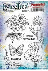 PAPER ARTSY PAPER ARTSY ECLECTICA SCRAPCOSY ESC57 CLING STAMP SET