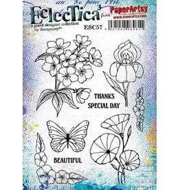 PAPER ARTSY PAPER ARTSY ECLECTICA SCRAPCOSY ESC57 CLING STAMP SET