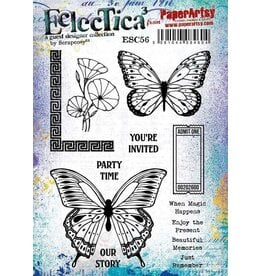 PAPER ARTSY PAPER ARTSY ECLECTICA SCRAPCOSY ESC56 CLING STAMP SET