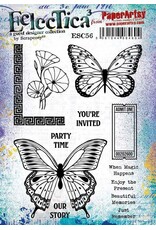 PAPER ARTSY PAPER ARTSY ECLECTICA SCRAPCOSY ESC56 CLING STAMP SET