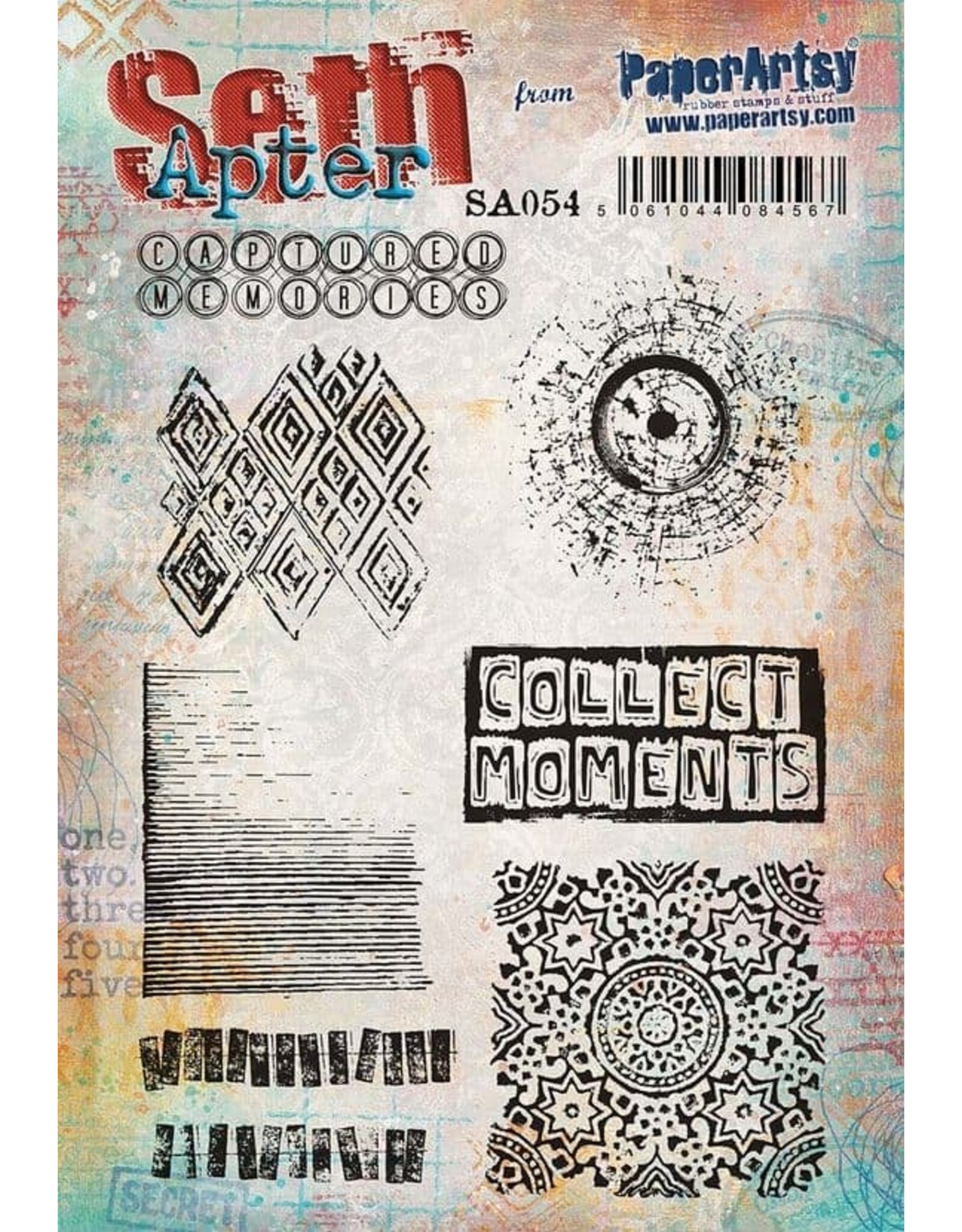 PAPER ARTSY PAPER ARTSY SETH APTER SA54 CLING STAMP SET