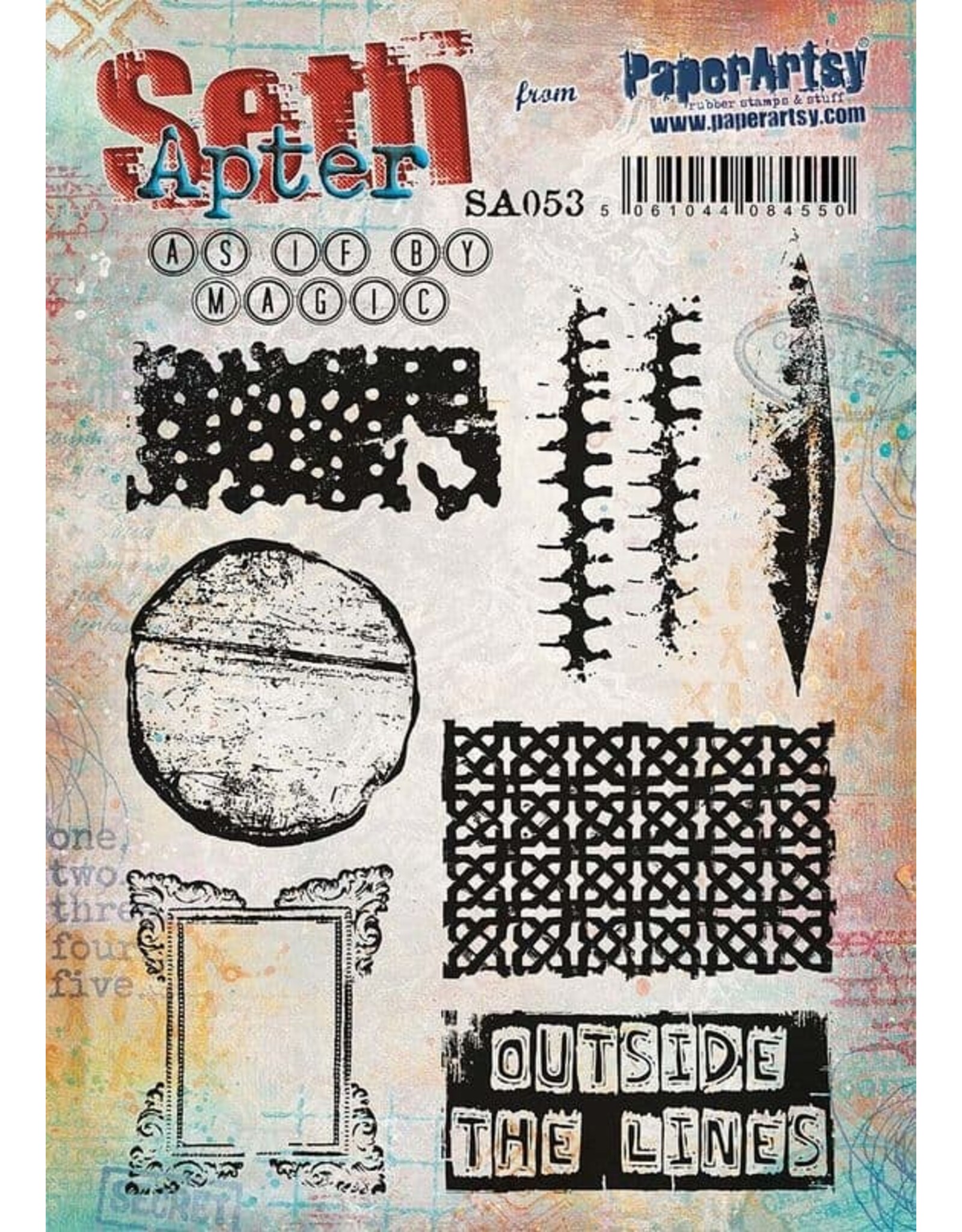 PAPER ARTSY PAPER ARTSY SETH APTER SA53 CLING STAMP SET