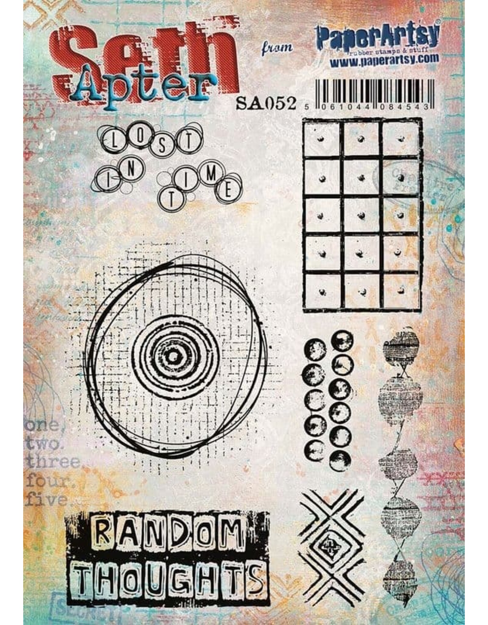 PAPER ARTSY PAPER ARTSY SETH APTER SA52 CLING STAMP SET