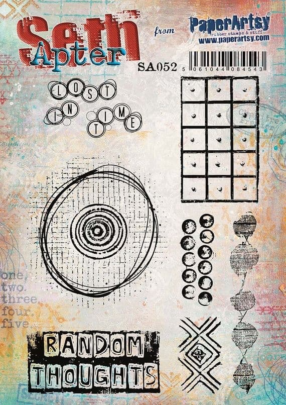 PAPER ARTSY PAPER ARTSY SETH APTER SA52 CLING STAMP SET