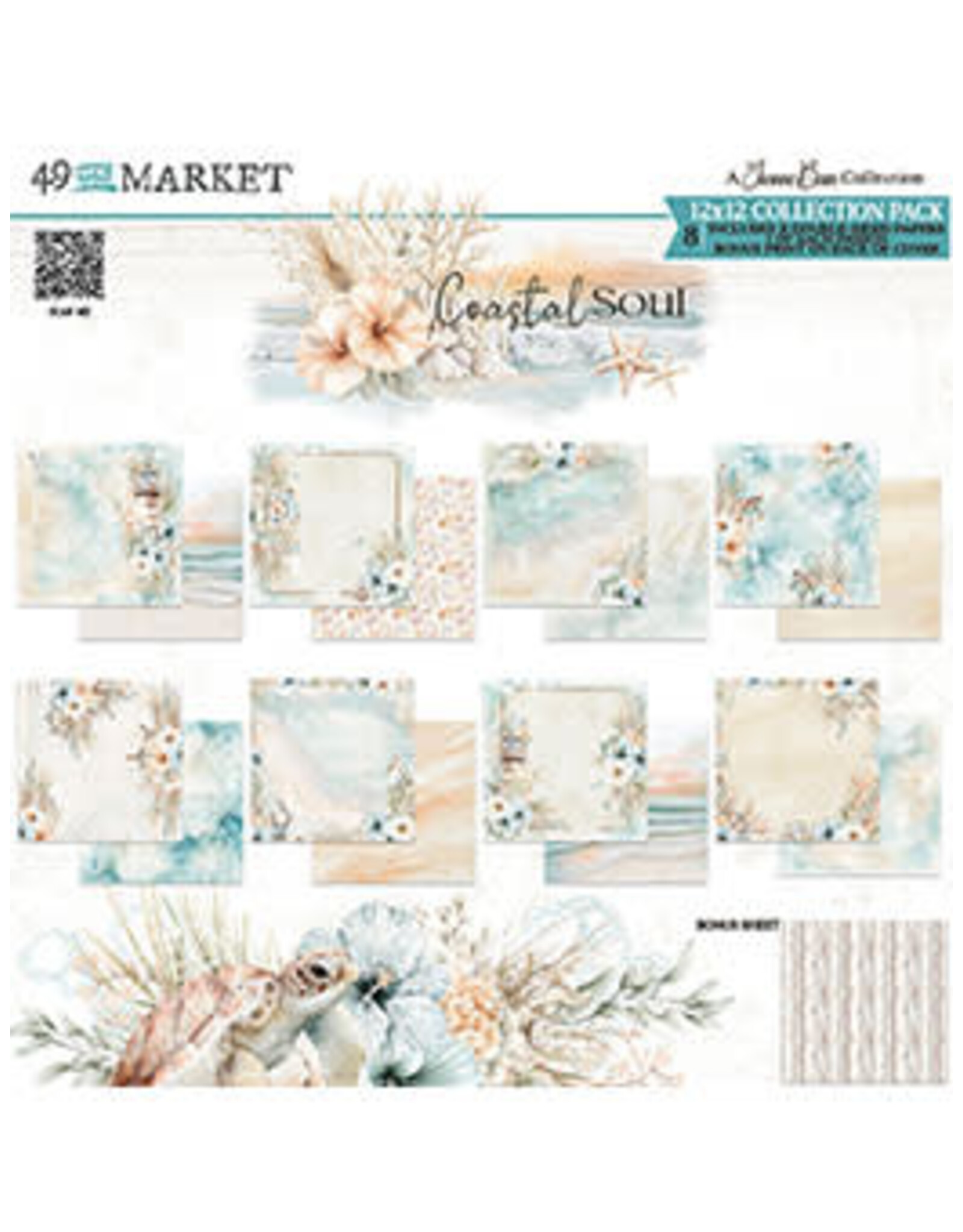 49 AND MARKET 49 AND MARKET COASTAL SOUL 12x12 COLLECTION PACK