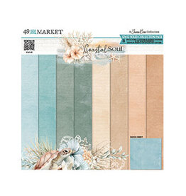49 AND MARKET 49 AND MARKET COASTAL SOUL SOLIDS 12x12 COLLECTION PACK