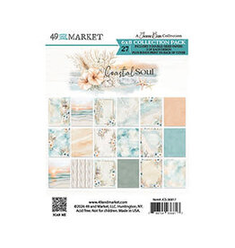 49 AND MARKET 49 AND MARKET COASTAL SOUL 6x8 COLLECTION PACK 24 SHEETS