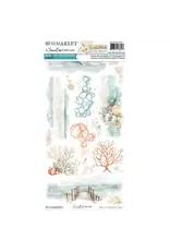49 AND MARKET 49 AND MARKET COASTAL SOUL 6x12 RUB-ON TRANSFER SET 2/PK
