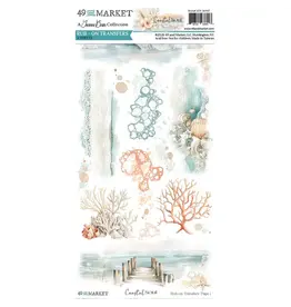 49 AND MARKET 49 AND MARKET COASTAL SOUL 6x12 RUB-ON TRANSFER SET 2/PK