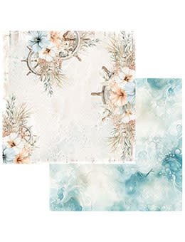 49 AND MARKET 49 AND MARKET COASTAL SOUL CALMING COAST 12x12 CARDSTOCK