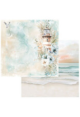 49 AND MARKET 49 AND MARKET COASTAL SOUL LIGHTHOUSE DREAMS 12x12 CARDSTOCK