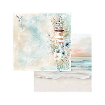 49 AND MARKET 49 AND MARKET COASTAL SOUL LIGHTHOUSE DREAMS 12x12 CARDSTOCK