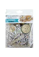 49 AND MARKET 49 AND MARKET COUNTRY HEART CAFE CHIPBOARD SET 52 PIECES