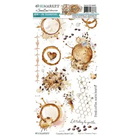 49 AND MARKET 49 AND MARKET COUNTRY HEART CAFE 6x12 RUB-ON TRANSFER SET 2/PK