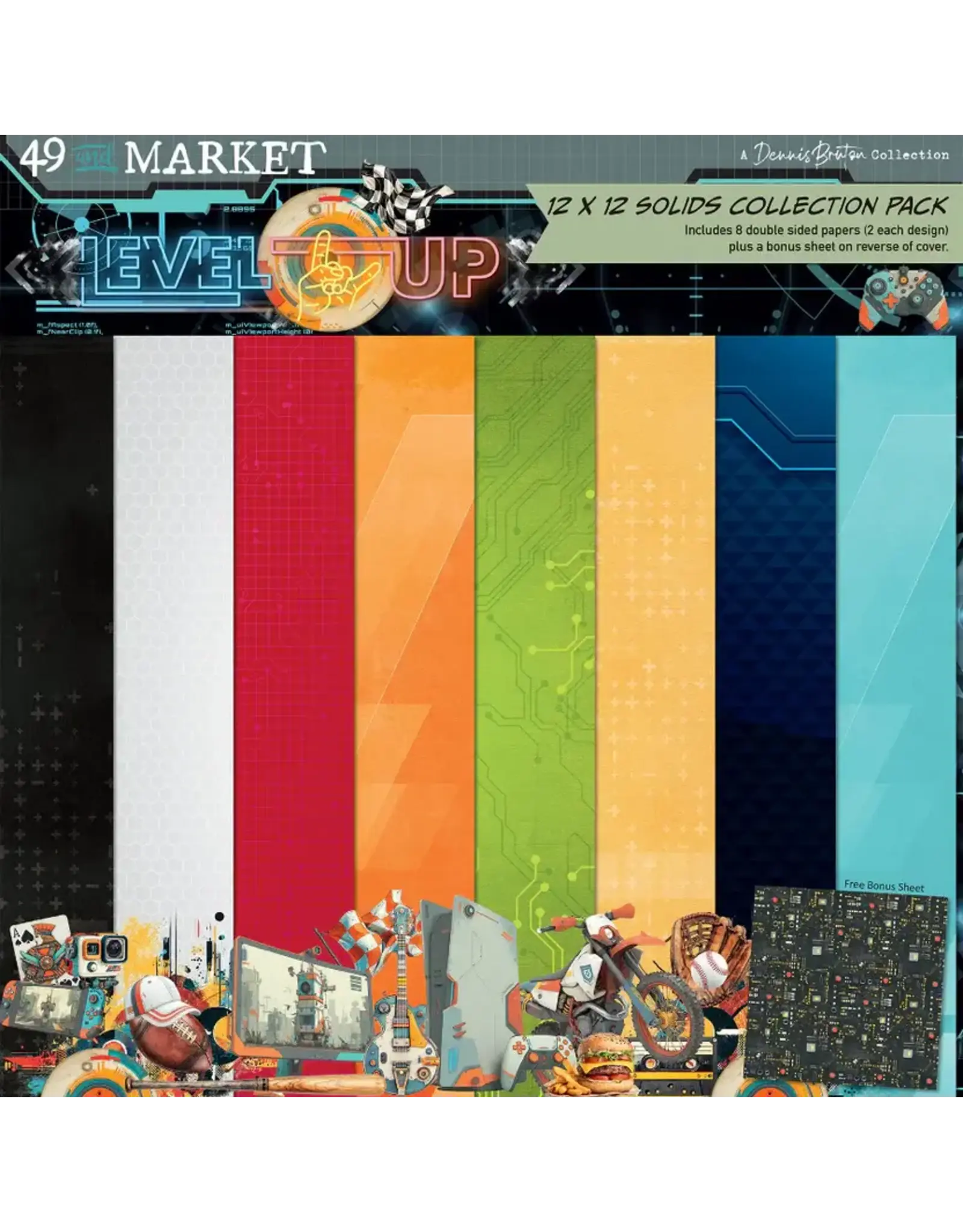 49 AND MARKET 49 AND MARKET LEVEL UP SOLIDS 12x12 COLLECTION PACK