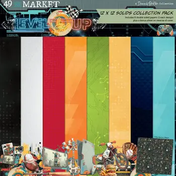 49 AND MARKET 49 AND MARKET LEVEL UP SOLIDS 12x12 COLLECTION PACK