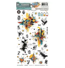 49 AND MARKET 49 AND MARKET LEVEL UP GAMER 6x12 RUB-ON TRANSFER SET 2/PK