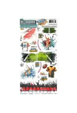 49 AND MARKET 49 AND MARKET LEVEL UP SPORTS 6x12 RUB-ON TRANSFER SET 2/PK