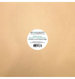 49 AND MARKET 49 AND MARKET KRAFT ESSENTIAL 12x12 CARDSTOCK 20/PK