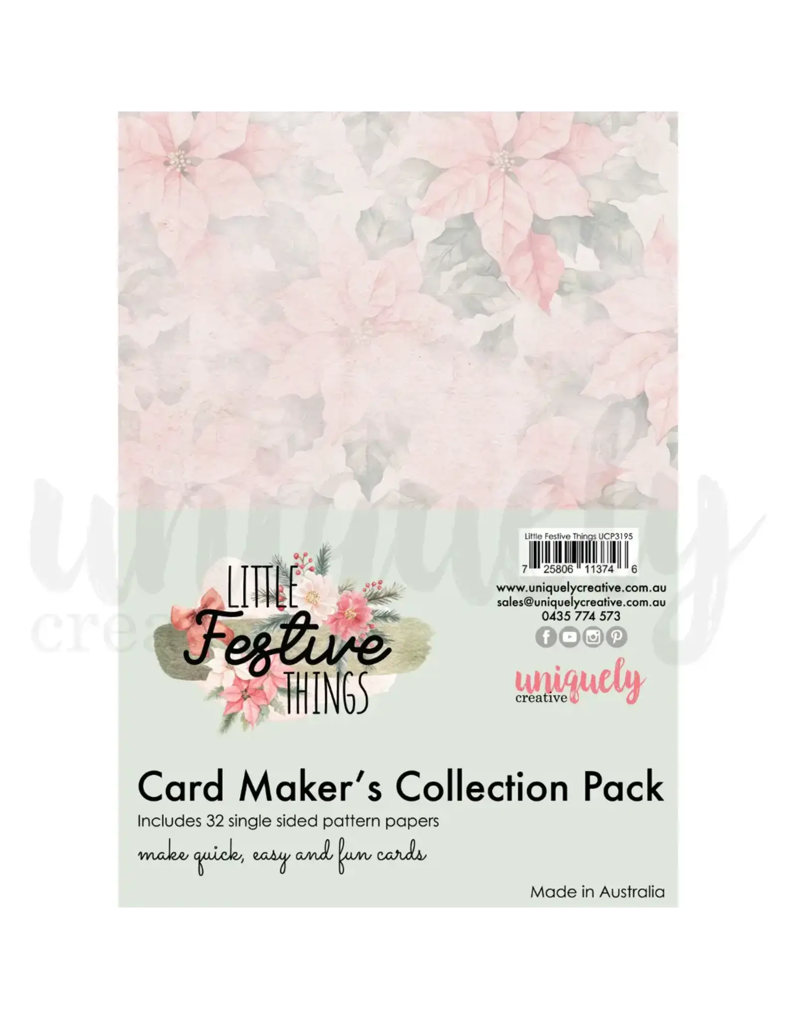 UNIQUELY CREATIVE UNIQUELY CREATIVE LITTLE FESTIVE THINGS CARD MAKER'S COLLECTION PACK