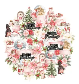 UNIQUELY CREATIVE UNIQUELY CREATIVE LITTLE FESTIVE THINGS CARD MAKING CREATIVE CUTS DIE CUTS