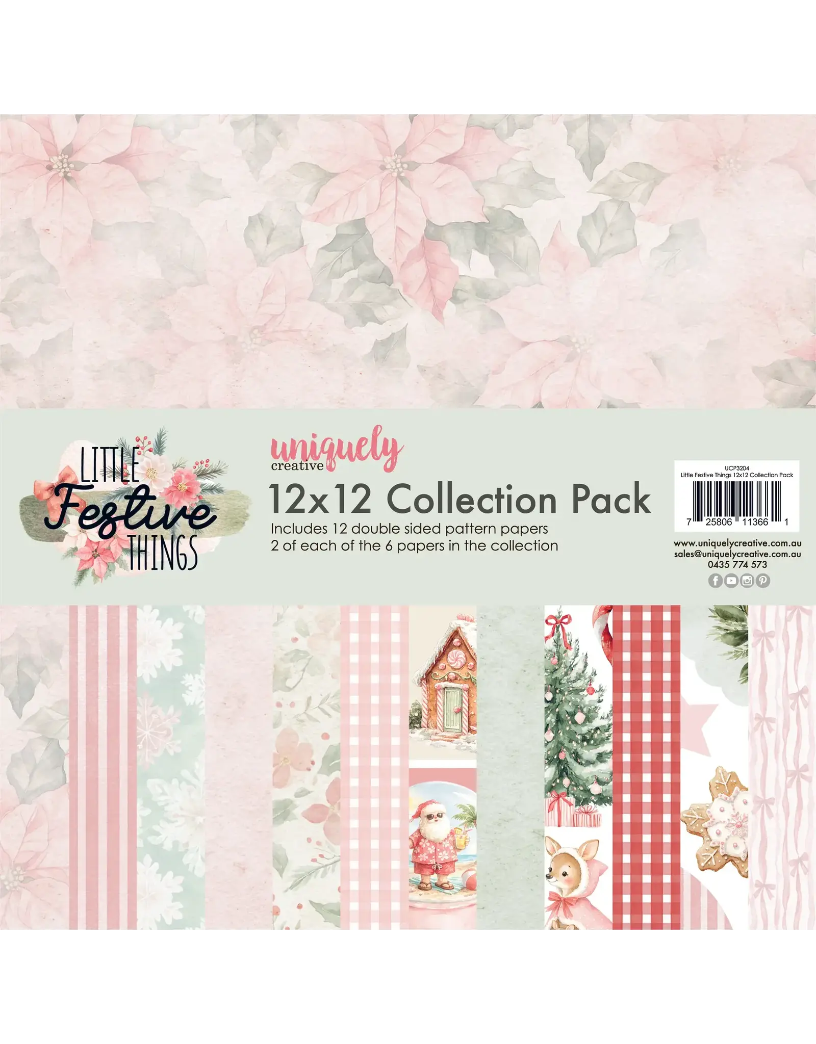 UNIQUELY CREATIVE UNIQUELY CREATIVE LITTLE FESTIVE THINGS 12x12 COLLECTION PACK