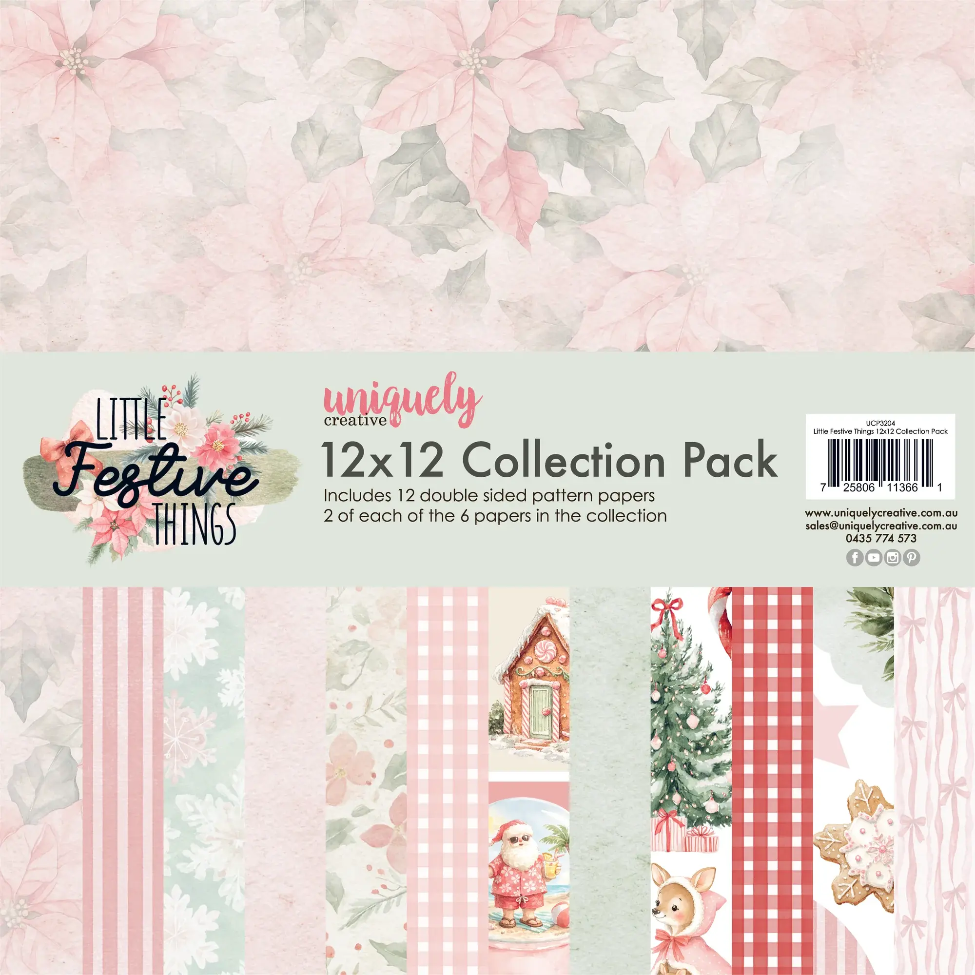 UNIQUELY CREATIVE UNIQUELY CREATIVE LITTLE FESTIVE THINGS 12x12 COLLECTION PACK