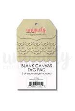 UNIQUELY CREATIVE UNIQUELY CREATIVE BLANK CANVAS KRAFT TAG PAD
