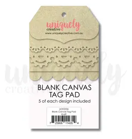 UNIQUELY CREATIVE UNIQUELY CREATIVE BLANK CANVAS KRAFT TAG PAD