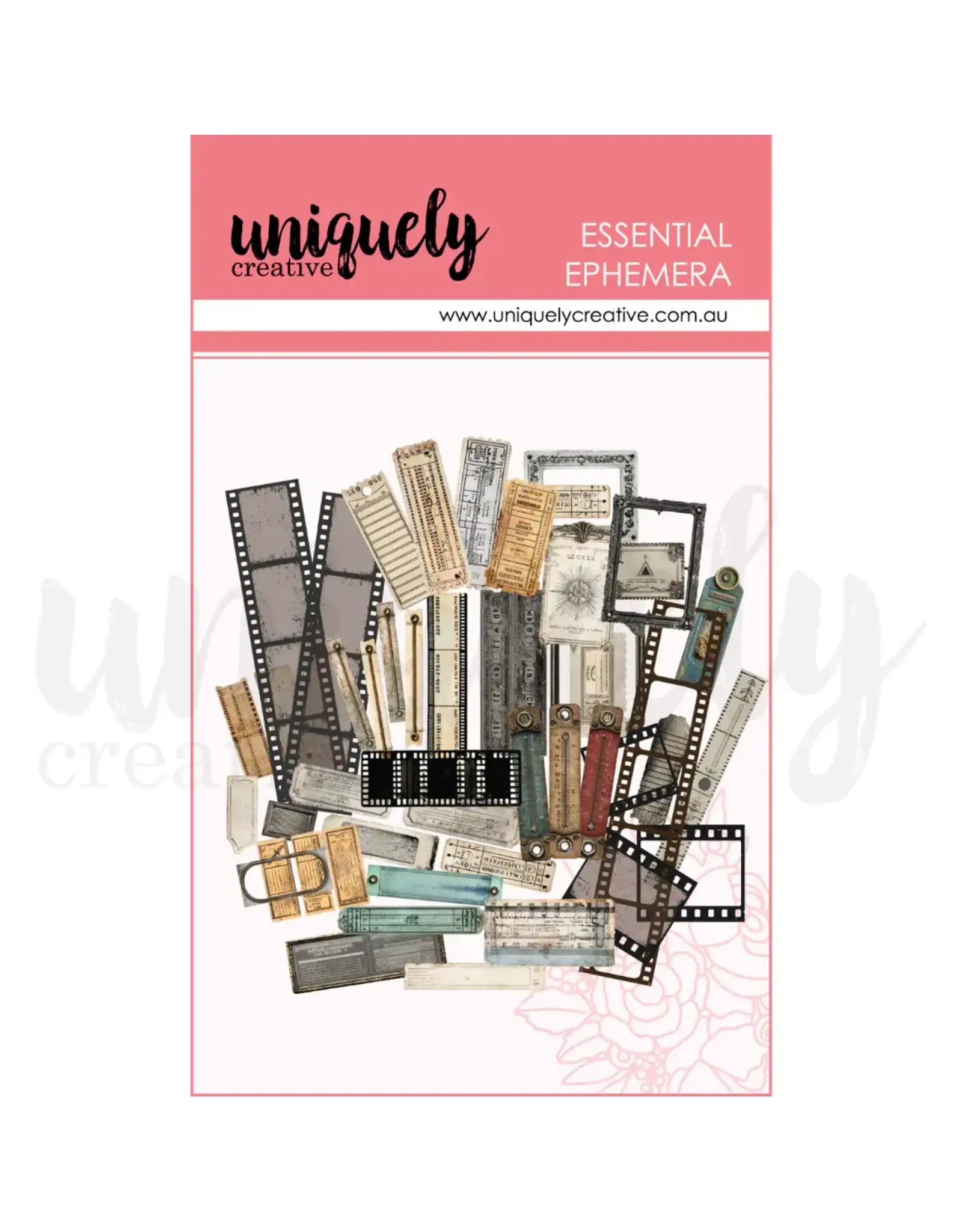 UNIQUELY CREATIVE UNIQUELY CREATIVE ACETATE RUSTIC EPHEMERA