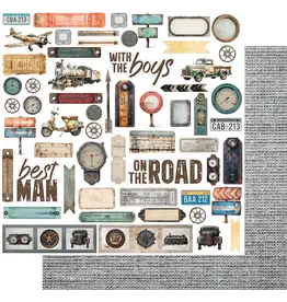 UNIQUELY CREATIVE UNIQUELY CREATIVE WINGS & WHEELS SPEED LIMIT 12x12 CARDSTOCK
