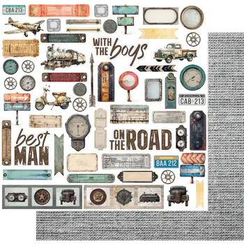UNIQUELY CREATIVE UNIQUELY CREATIVE WINGS & WHEELS SPEED LIMIT 12x12 CARDSTOCK