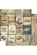 UNIQUELY CREATIVE UNIQUELY CREATIVE WINGS & WHEELS TICKET TO RIDE 12x12 CARDSTOCK