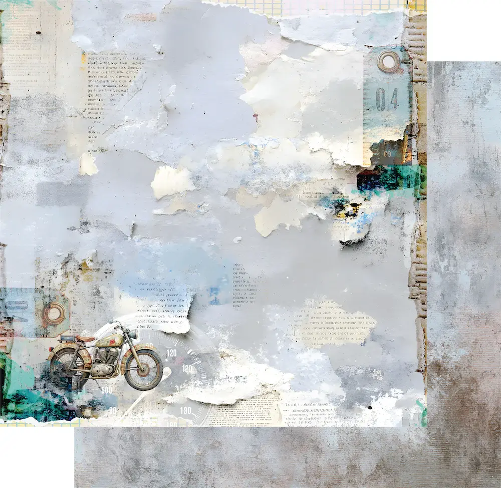 UNIQUELY CREATIVE UNIQUELY CREATIVE WINGS & WHEELS OPEN ROADS 12x12 CARDSTOCK