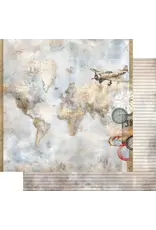 UNIQUELY CREATIVE UNIQUELY CREATIVE WINGS & WHEELS ACROSS THE SEA 12x12 CARDSTOCK