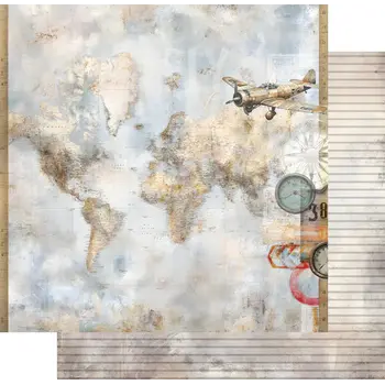 UNIQUELY CREATIVE UNIQUELY CREATIVE WINGS & WHEELS ACROSS THE SEA 12x12 CARDSTOCK