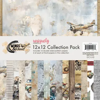 UNIQUELY CREATIVE UNIQUELY CREATIVE WINGS & WHEELS 12x12 COLLECTION PACK