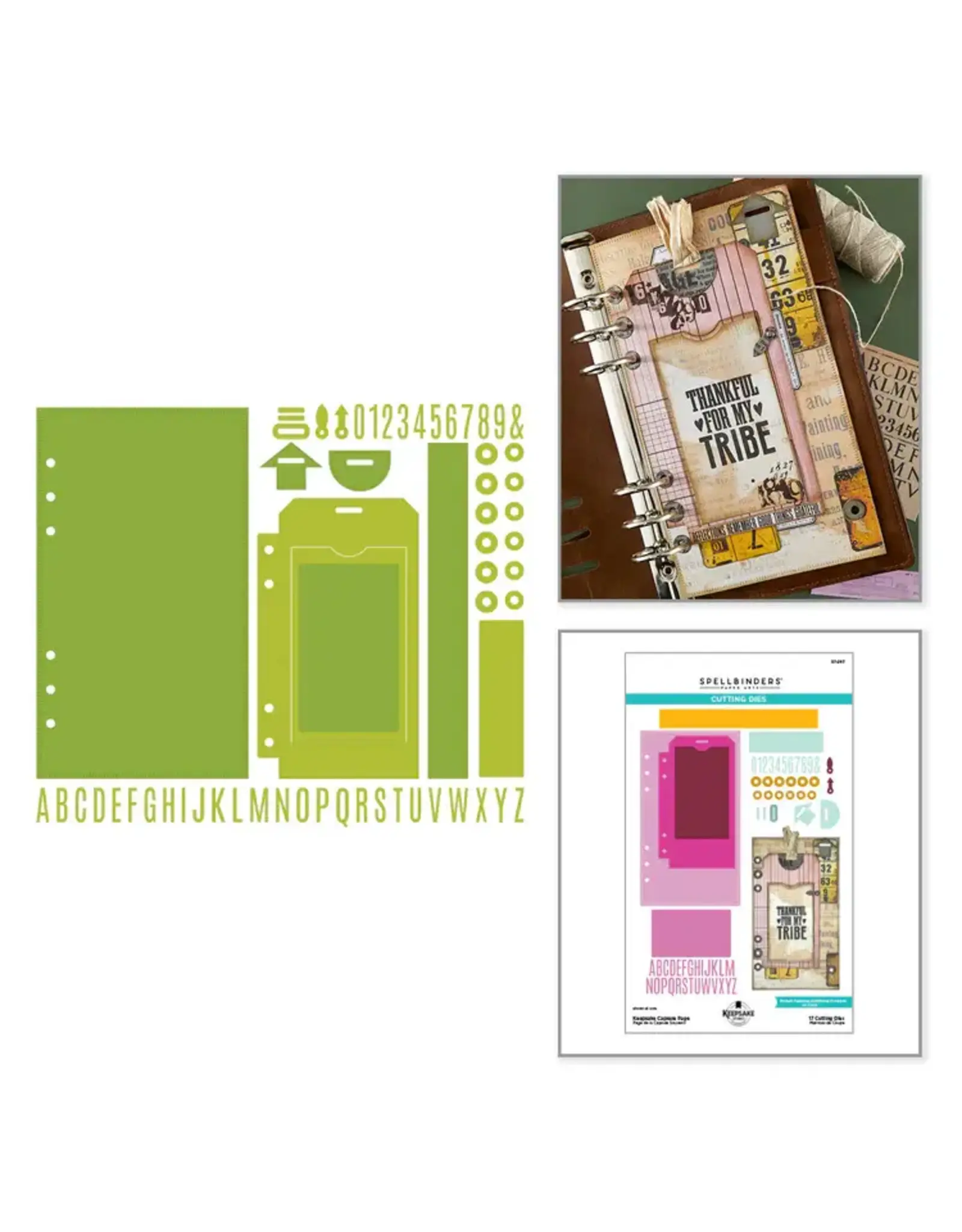 SPELLBINDERS SPELLBINDERS ESTHER GLAS KEEPSAKE CAPSULE PAGE ETCHED DIE SET